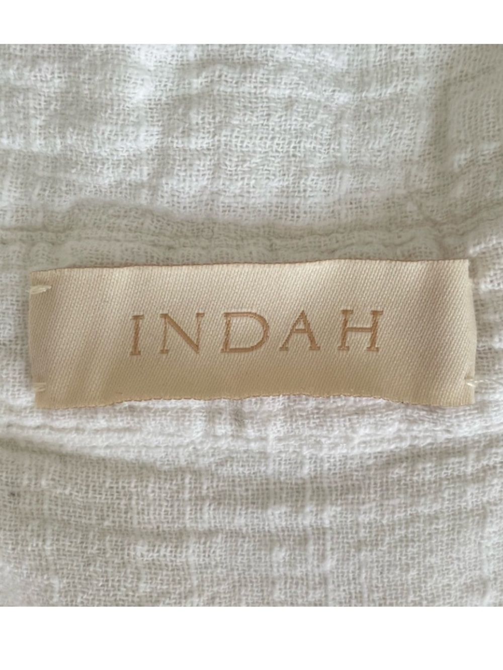 INDAH Beachy Cotton Gauze Button-up Shirt M/L - Picture 11 of 15